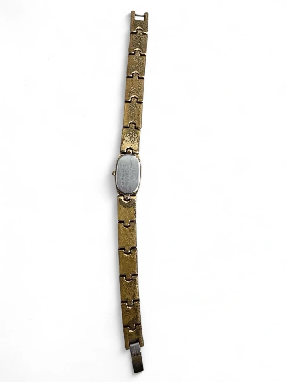 Vintage Citizen Elegance Women’s Oval MOP Dial Two Tone Quilted Bracelet Watch